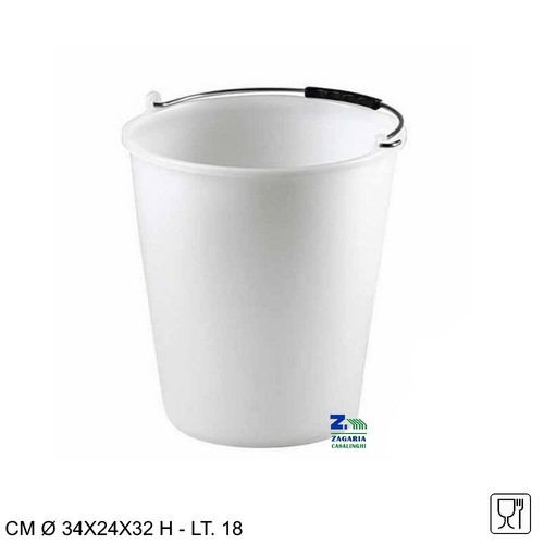 Secchio adda in plastica - adda, lt