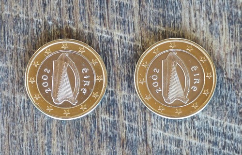 Due monete irlanda - 2002, euro