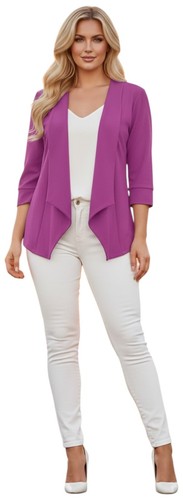 Blazer rosa viola aperto