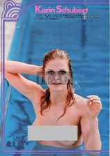 KARIN SCHUBERT 1973 Vintage JPN ritaglio quadro 8x11 #md/n