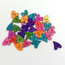 100 Pezzi Bottoni in Legno