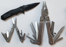 🔥 Set Pieghevole Leatherman Super Tool 300 + Micra + Kershaw Buone Condizioni