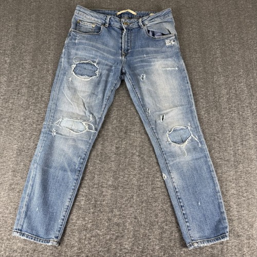 Zara woman denim relaxed - denim, “relaxed