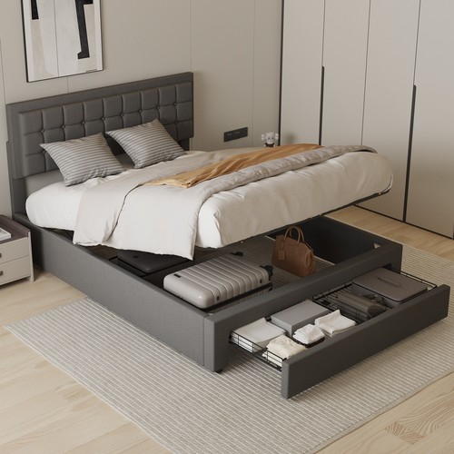 Letto moderno con - , rivestimento