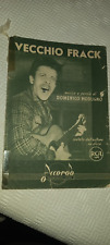 Spartito VECCHIO FRACK Frak Frac Domenico MODUGNO 1955 Ed. ACCORDO - Dischi RCA