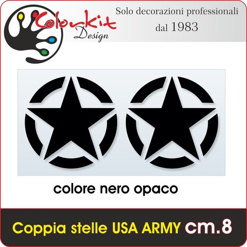 Stella army nera 8 - u.s., cm.
