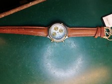 Cassa Per Bulova Blu Marine Star Anni 90, Completa Di Quadrante E Cinturino, 