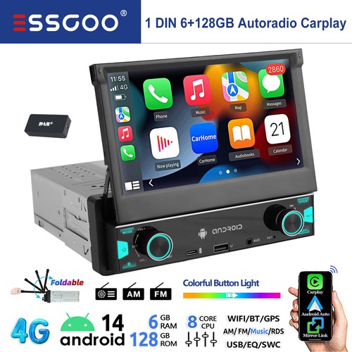 Dab 128g din flip out - dab+,