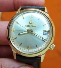 OROLOGIO ACCUTRON BULOVA 219 GOLD ELETTROPLATE TUNING FORK UOMO REVISIONATO N6