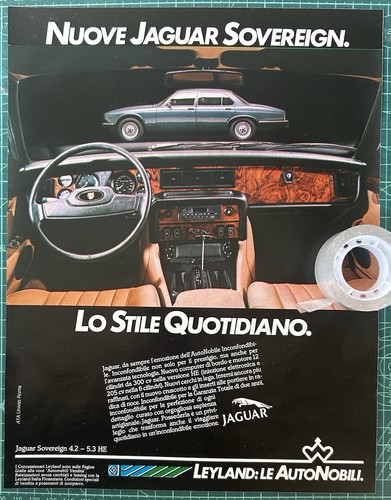 Rara pubblicità jaguar - rara,