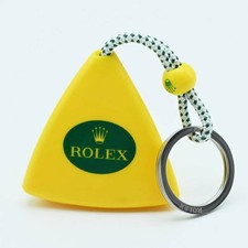 ROLEX Portachiavi in Plastica con Logo Piramide Giallo S08-k100