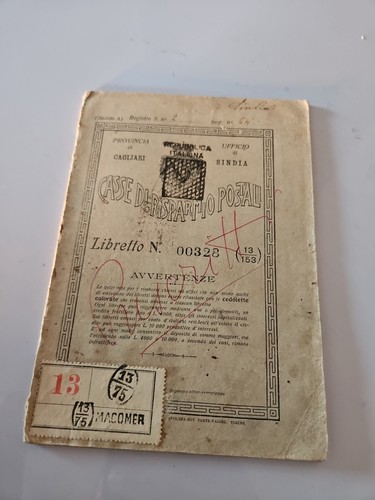 Vecchio libretto casse - casse, di
