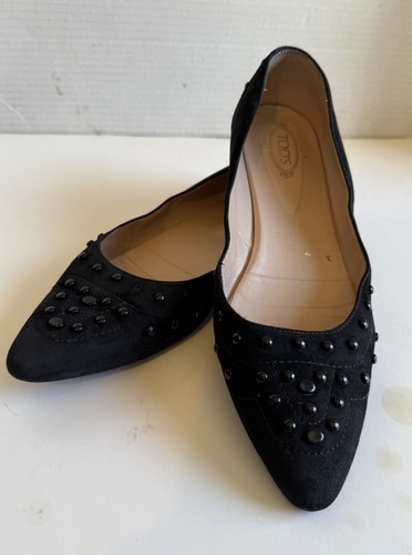 Tods black leather ballet - tods,
