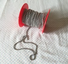 Catenella catena cromata a perline D.3,6 Fai da Te tendaggio spezzone mt.14