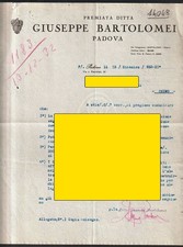 14048 GIUSEPPE BARTOLOMEI - PADOVA  vedi mod. personalizzato