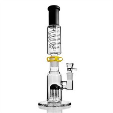 Bobina elica congelabile vetro bong braccio albero perc tubo acqua spesso impianto fumo 18 mm