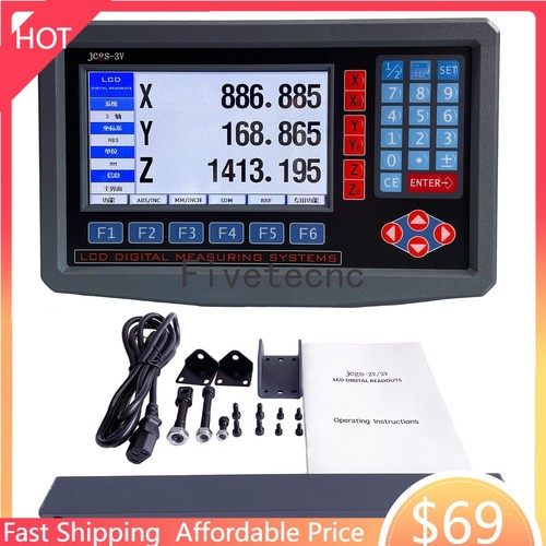 Jing lcd dro tornio lettura - jing,