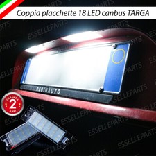 COPPIA LUCI TARGA PLAFONIERE COMPLETE RENAULT TWIZY 18 LED CANBUS 6000K