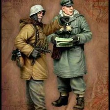 Modellino figure in resina 1/35 kit SS granatieri LAH 2 figurine non assemblate non dipinte