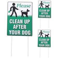  3 Pcs Dog Sign Pet Waste Segnale Di Avvertimento Per Cani Cartello Cacca Cane