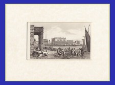 VENEZIA , incisione su rame del 1835 + passepartout