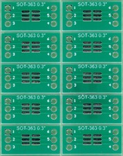 SOT-363, SC-70-6, SC-88 0.65mm(0.026") to DIP 0.3" (1.27mm p.r.) - 10 PZ. [IT]