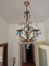 Lampadario italiano con gocce