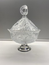 Porta cioccolatini In cristallo e argento