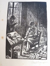 Paul BAUDIER INCISIONE LEGNO