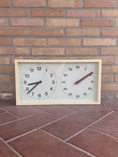 Orologio sala operatoria vintage doppio quadrante anni 70 industriale 