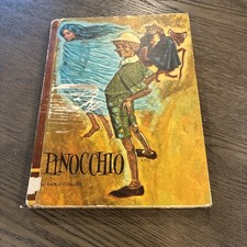 Vtg Pinocchio by Carlo Collodi Educator Classic Library-Staff Illustrated