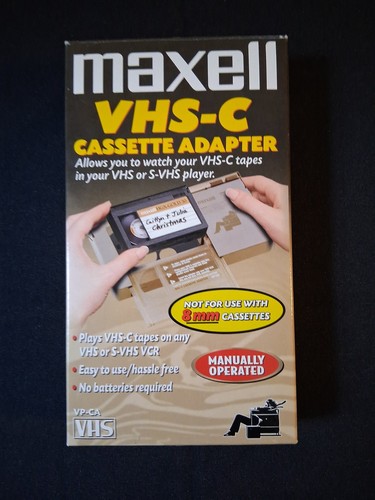 Maxell vhs c cassette - vp-ca, vhs-c