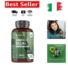 Ginkgo Biloba Vegano con Ginseng Siberiano, 365 Compresse, 1 al Giorno da 660...