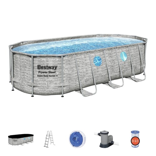 Piscina fuori terra con - fuori,