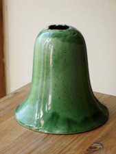 An Art Deco Ruskin Style Standard fit Electric Art Pottery Spot Lamp Shade c1930