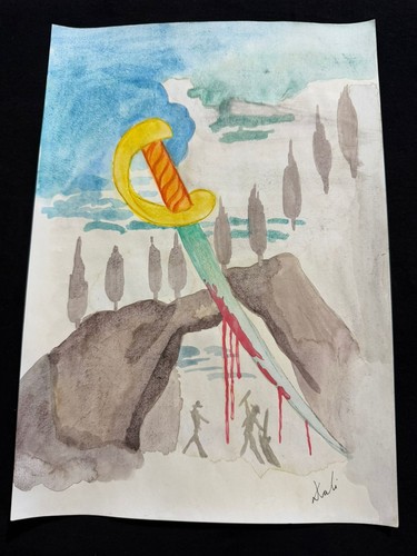 Salvador dali quadro disegno - quadro,