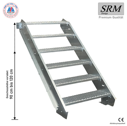 Scala acciaio gradini - 6,