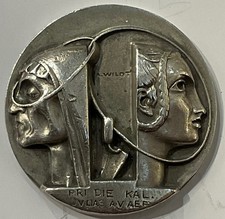 WILDT ADOLFO SCULTORE MEDAGLIA ARGENTO RICORDO NUOVO PIANO REGOLATORE DI MILANO