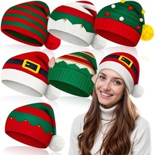 6 Pcs Christmas Beanie Hats