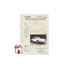 1966 Porsche 911 S Testblatt