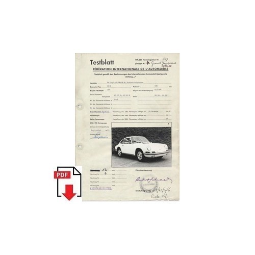 1966 porsche 911 - porsche, testblatt