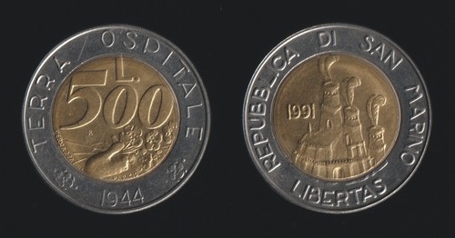 San marino 500 lire - lire, 1991