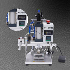 Timbratrice a caldo 550W pneumatica ad aria per pelle stampa logo PU 8x10cm