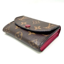 Louis Vuitton Monogram Portafoglio Rosalie Wallet Marrone × Fucsia