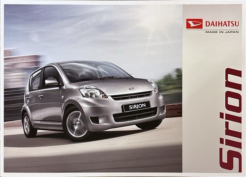 Daihatsu sirion depliant - daihatsu,