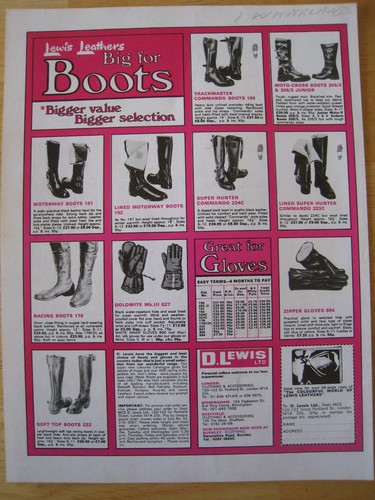 Lewis leathers big for boots - leathers,