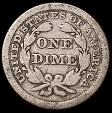 One Dime USA 1858