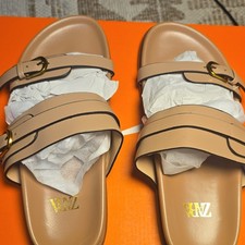 ZARA Beige Buckle Accent Flat