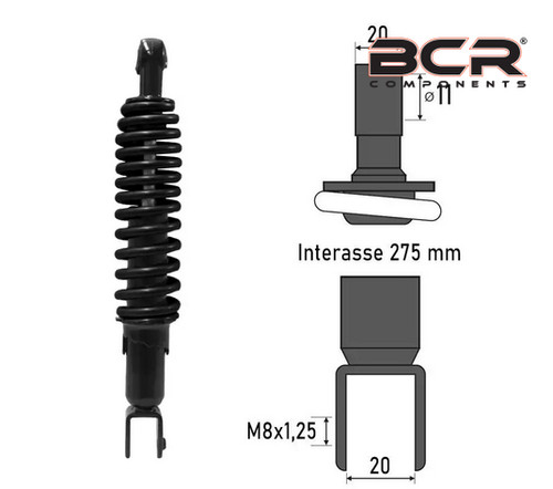 Ammortizzatore posteriore bcr - posteriore,
