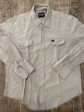 Wrangler Camicia Western Tg XL beige Cotone Shirt Worker Man’s